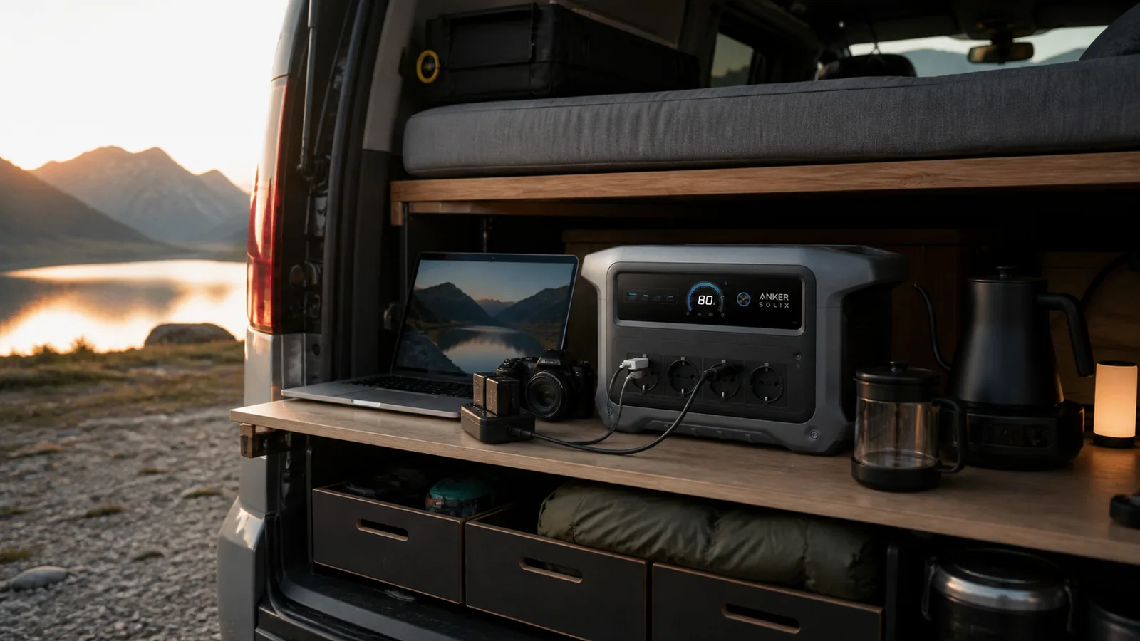 Anker SOLIX C1000 Gen 2 en una furgoneta