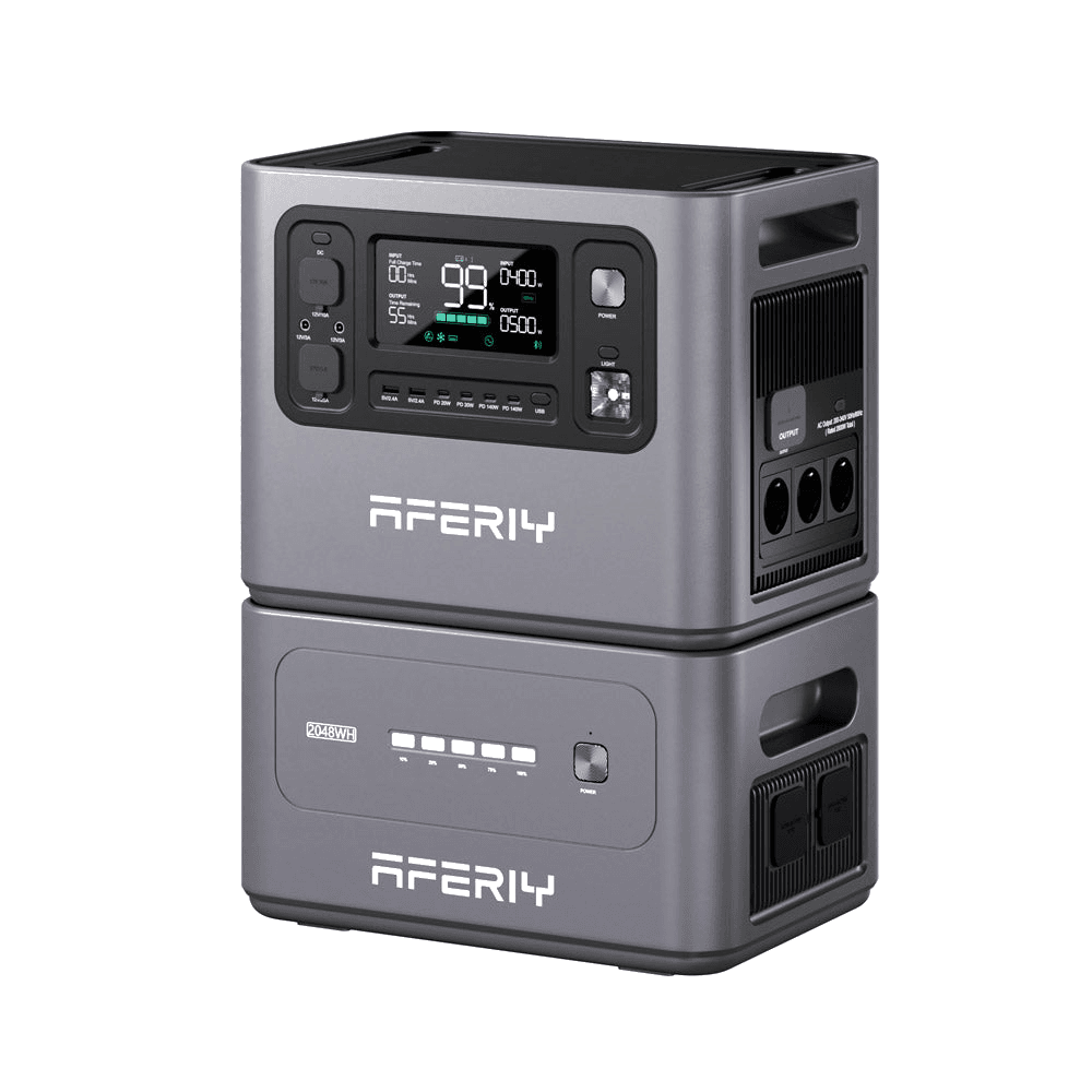 AFERIY Haven2800 P280 sobre una batería de expansión P280-B
